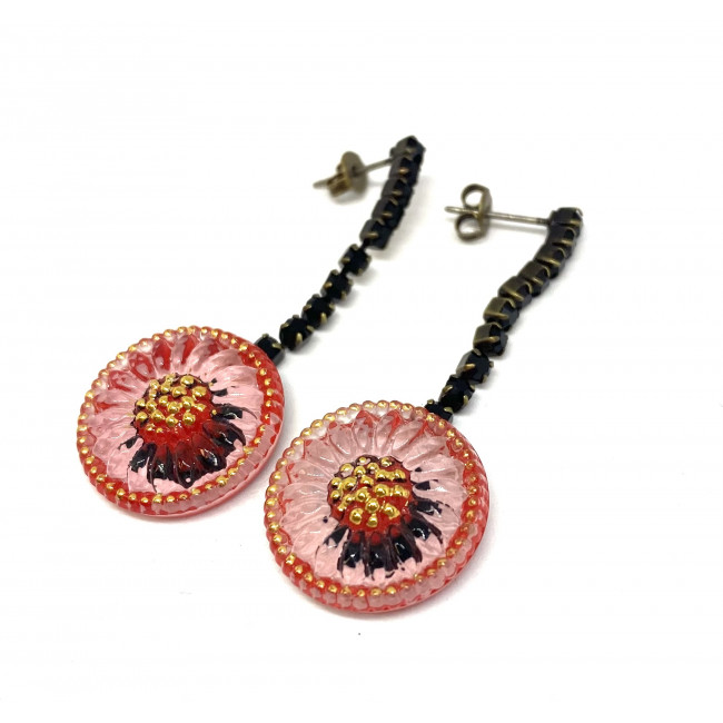 Maple - Earrings with Strass