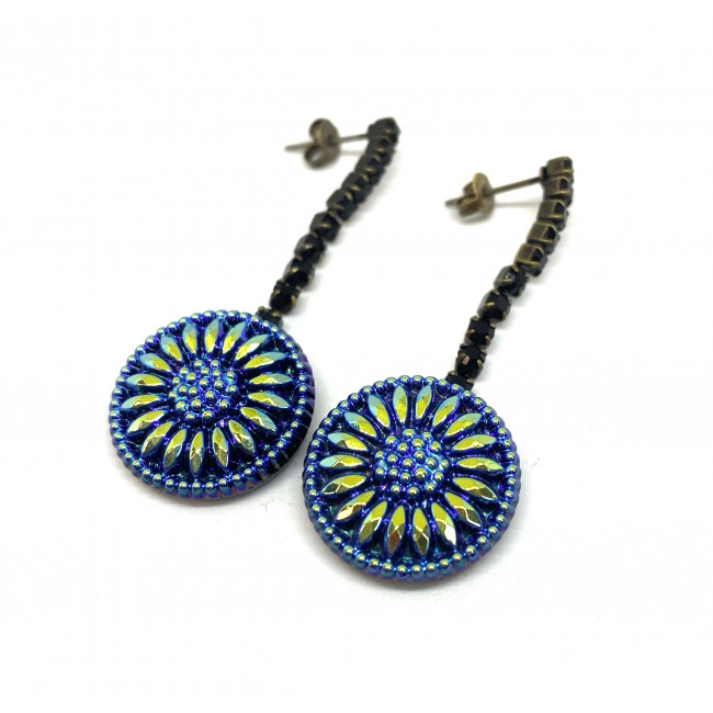 Blue Lagoon - Earrings with...