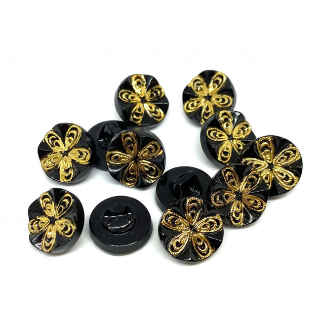 Little flower - Black with...